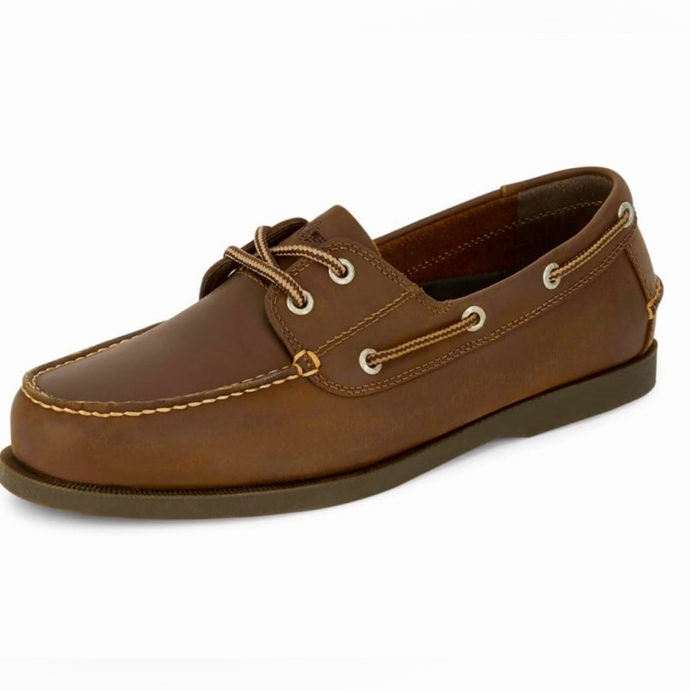 Men’s Dockers genuine leather brown boat shoes size 8.5W